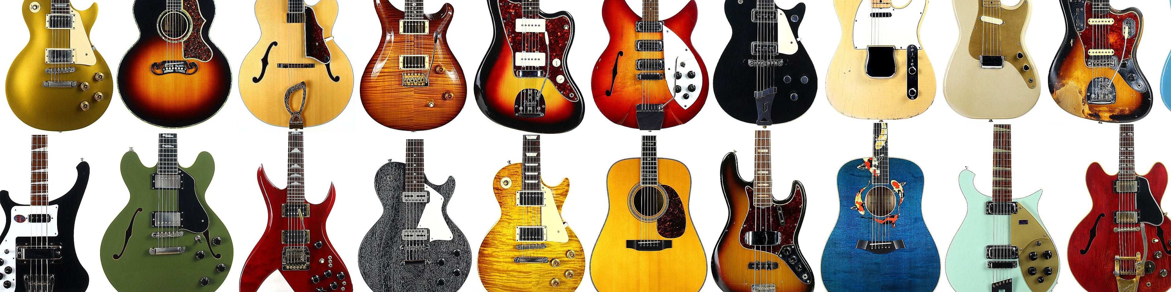Large banner of quality used and vintage guitars