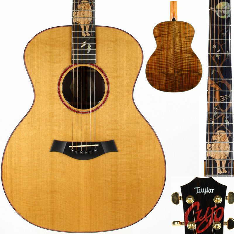 UNPLAYED! 1997 Taylor Cujo-14 Grand Auditorium Stephen King Signed Model Acoustic Guitar - Cedar/Walnut 10