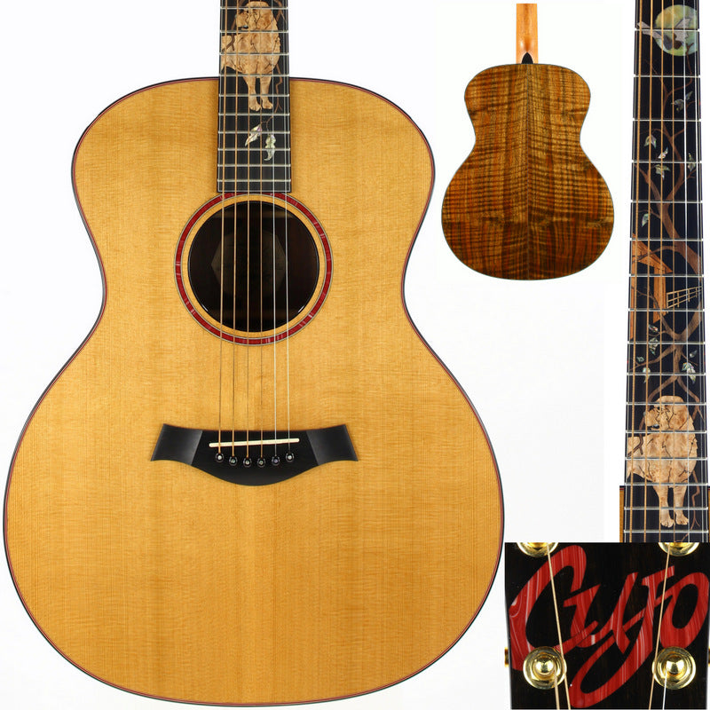 UNPLAYED! 1997 Taylor Cujo-14 Grand Auditorium Stephen King Signed Model Acoustic Guitar - Cedar/Walnut 10