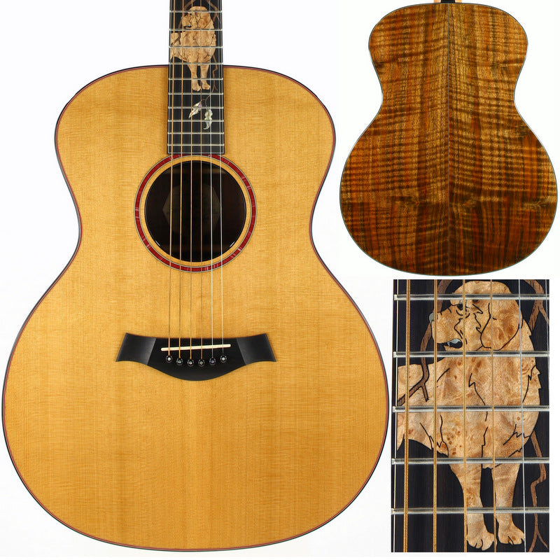 UNPLAYED! 1997 Taylor Cujo-14 Grand Auditorium Stephen King Signed Model Acoustic Guitar - Cedar/Walnut 10