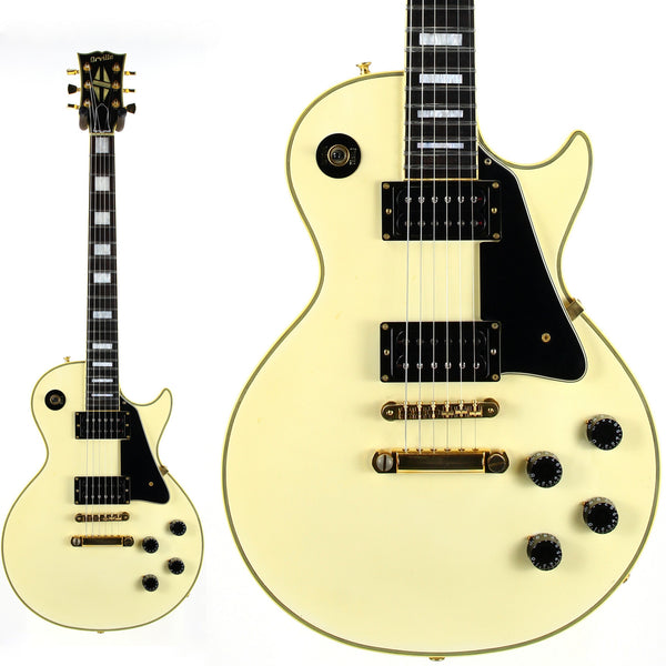 1990 Orville LPC-75 White Les Paul Custom Electric Guitar | MIJ 