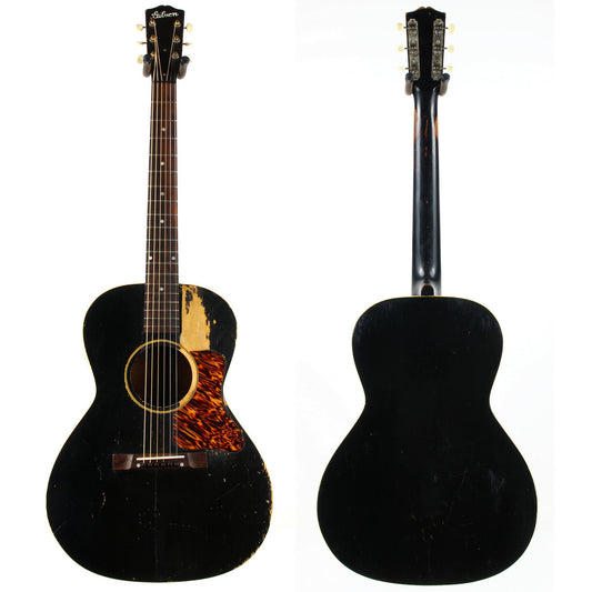 1930's 1940's Gibson L-00 Ebony Black Acoustic Guitar