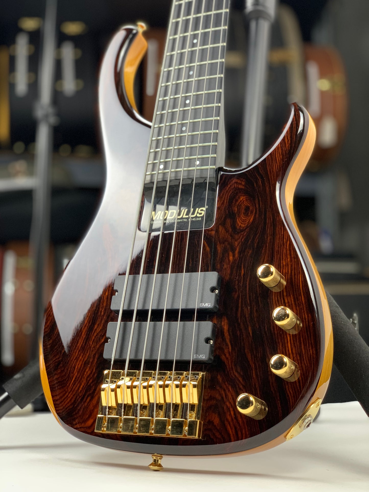 MINT! 1994 Modulus BSQ6XL-SS Quantum 6 String Sweet Spot Standard Bass Q6 | Cocobolo Top Carbon Fiber spi