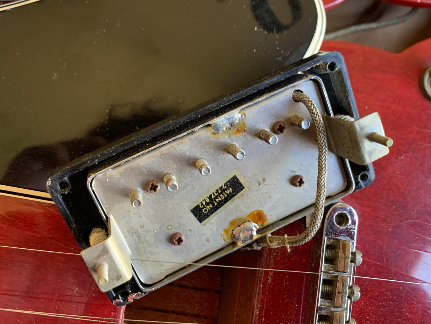 1967 Gibson ES-335 TDC Cherry Red | Dual Patent Number Sticker Humbuckers, Vintage Semi-Hollow Body ES335