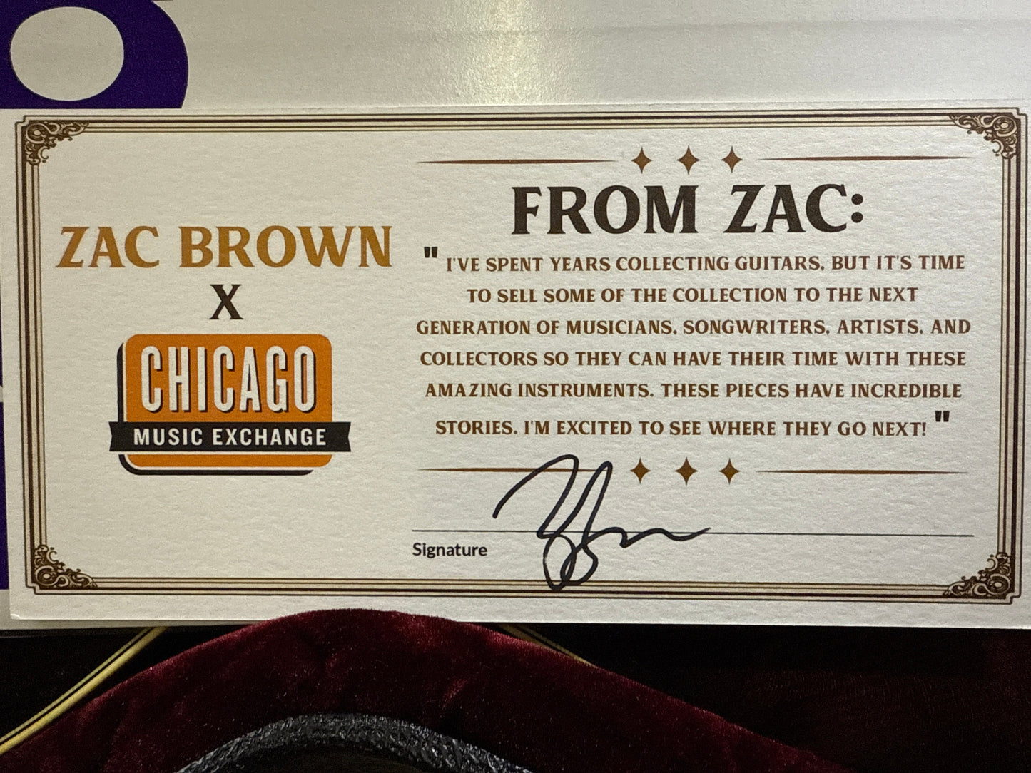 2016 Collings AT-16 Archtop 16 inch L-5 Owned by ZAC BROWN