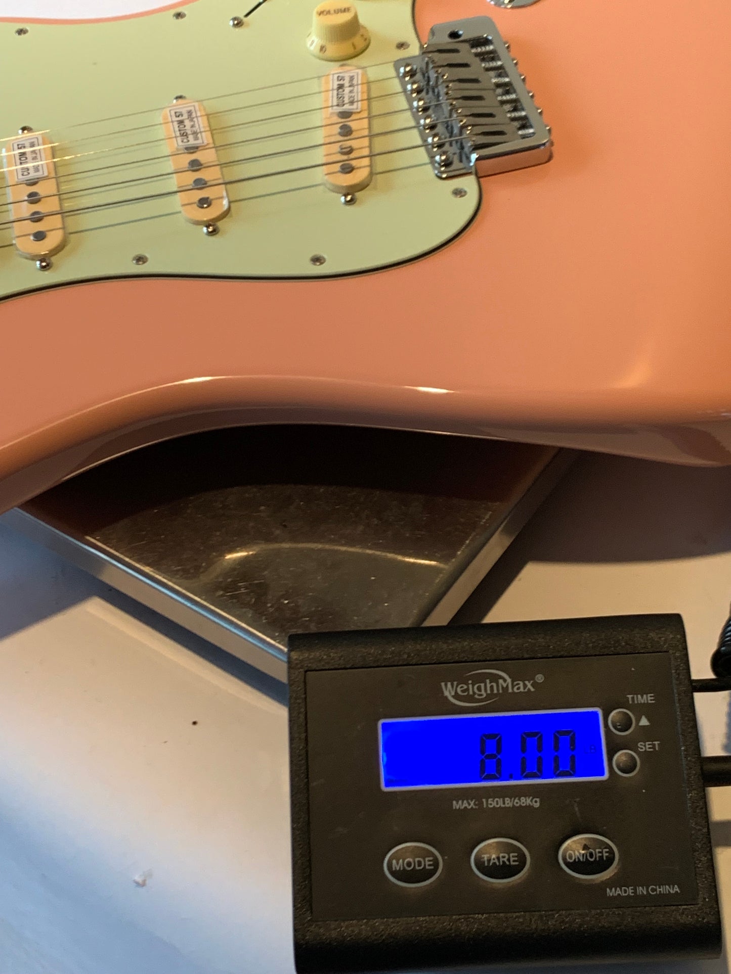 c. 2020 Shijie STN Stratocaster Shell Pink, Roasted Neck, Rosewood Board, Japan Pickups!