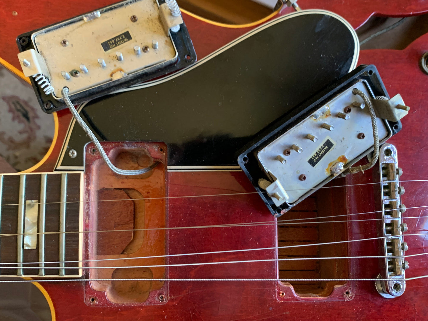 1967 Gibson ES-335 TDC Cherry Red | Dual Patent Number Sticker Humbuckers, Vintage Semi-Hollow Body ES335
