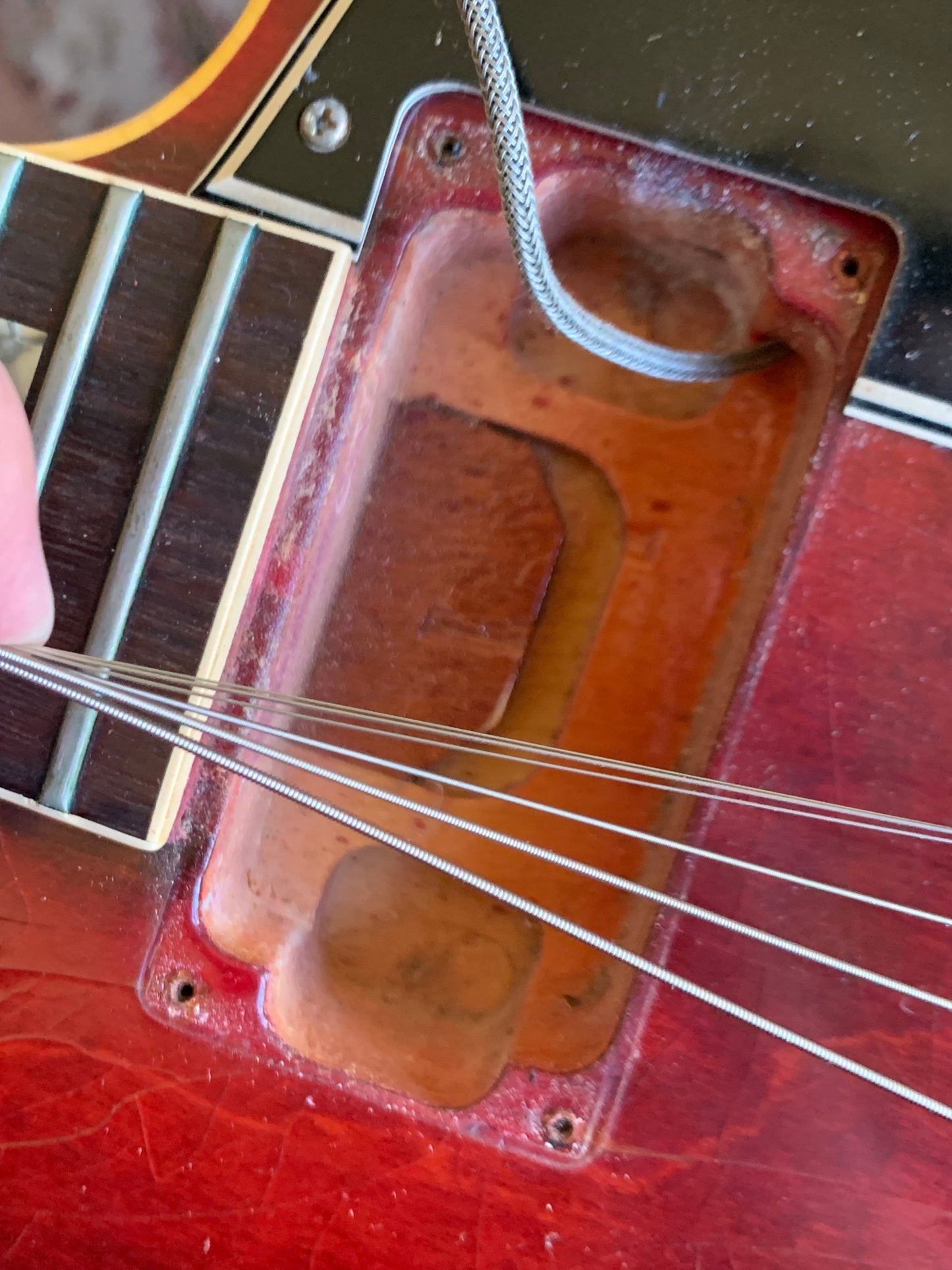 1967 Gibson ES-335 TDC Cherry Red | Dual Patent Number Sticker Humbuckers, Vintage Semi-Hollow Body ES335
