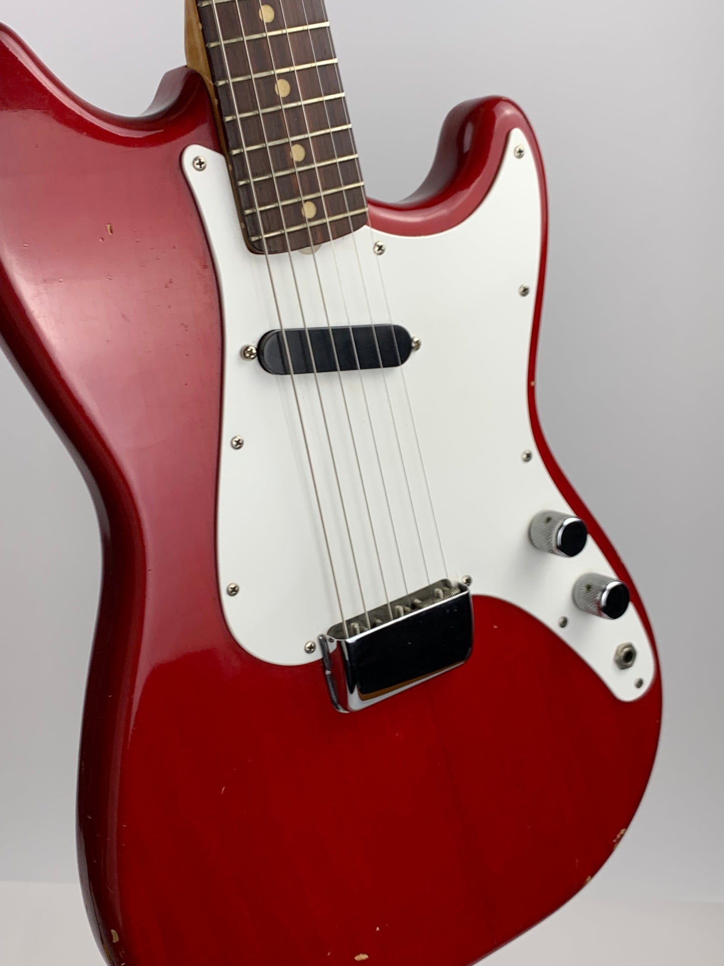 1964 Fender Musicmaster RARE Cherry Red | Pre-CBS duo sonic vintage