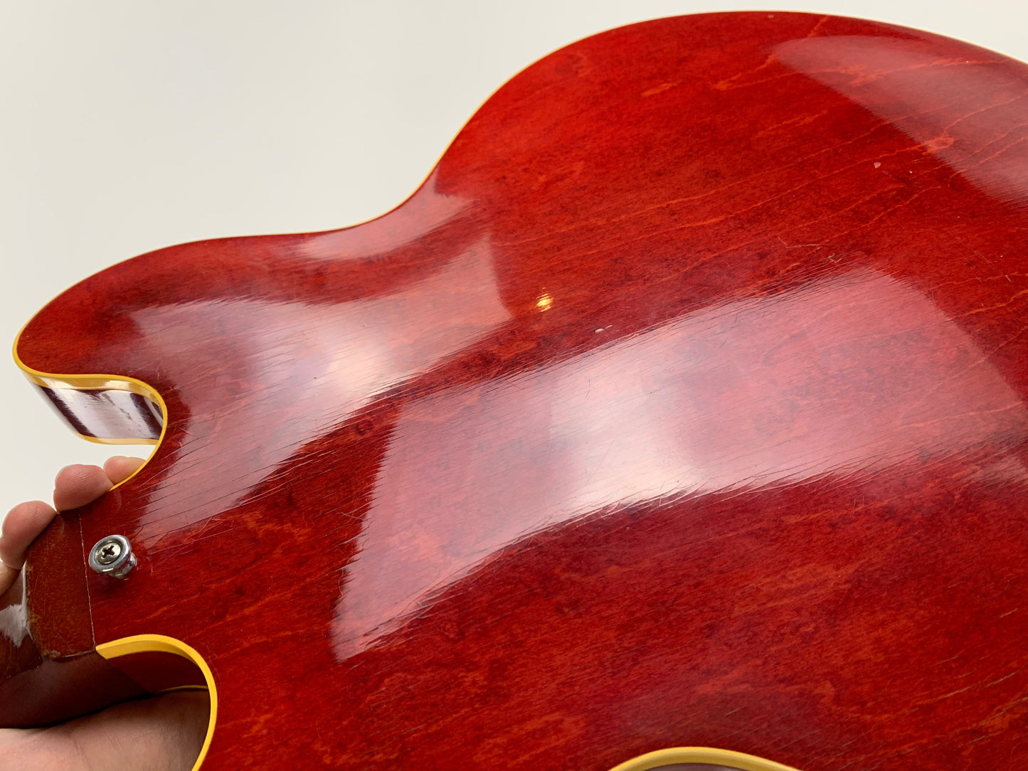 1965 Gibson ES-330 TDC Cherry Red WIDE NUT, NICKEL PARTS w Original Hard Case, Vintage 330