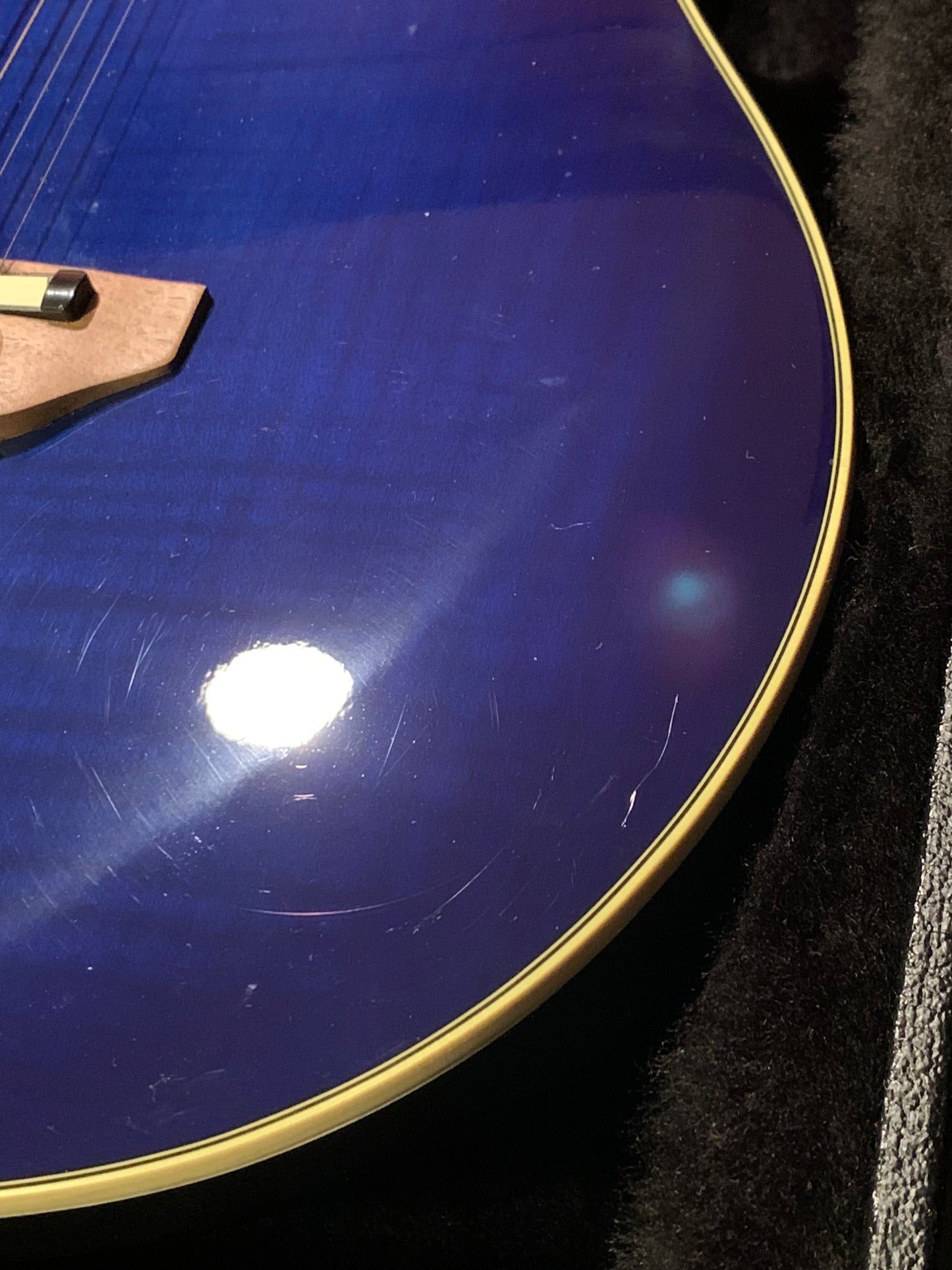 Ovation CSE225 Celebrity Double Neck Guitar | Uncommon Blue Burst Finish