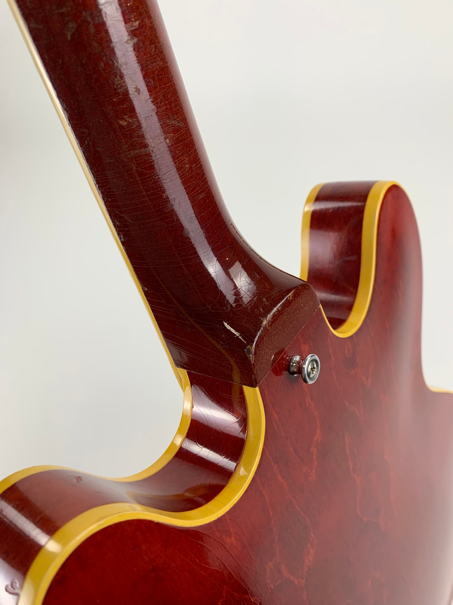 1965 Gibson ES-330 TDC Cherry Red WIDE NUT, NICKEL PARTS w Original Hard Case, Vintage 330
