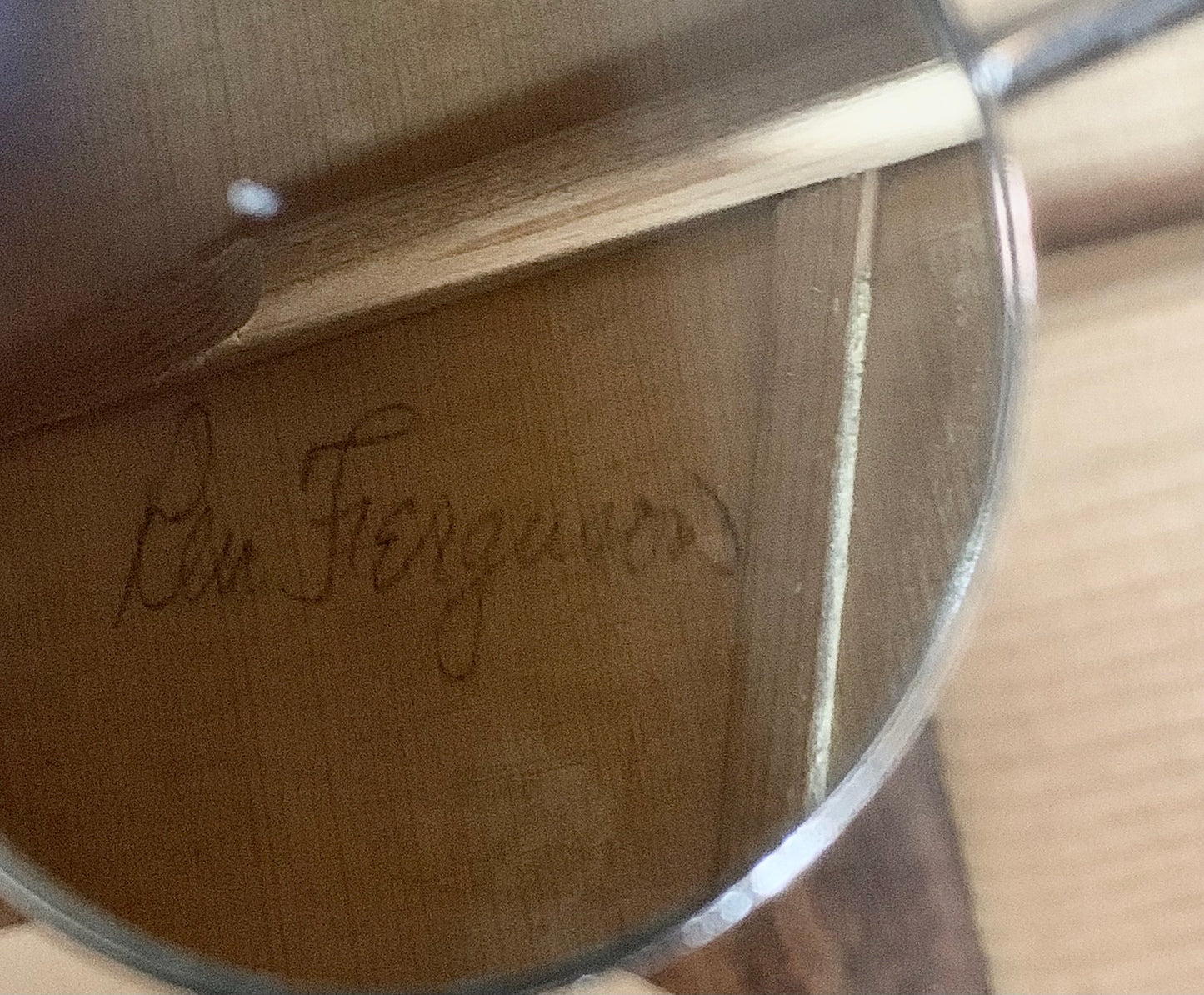 PROTOTYPE BY REN FERGUSON! 1990 Gibson Advanced Jumbo AJ Acoustic Dreadnought Guitar, Master Built - Sunburst, Rosewood