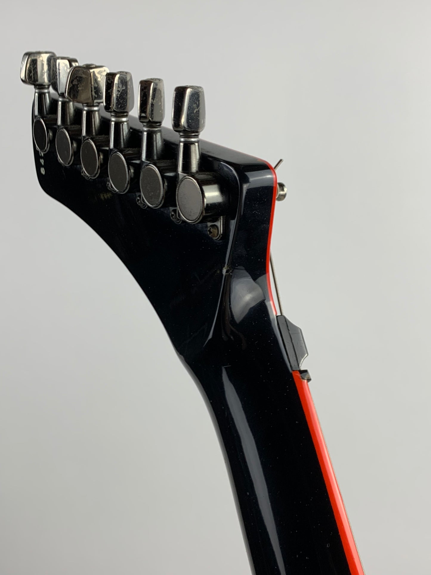 1984 Washburn FV-30V BBR Flying V Black w/ Red Binding Made in Japan | Set-Neck, 3 Humbuckers, MIJ, RARE!