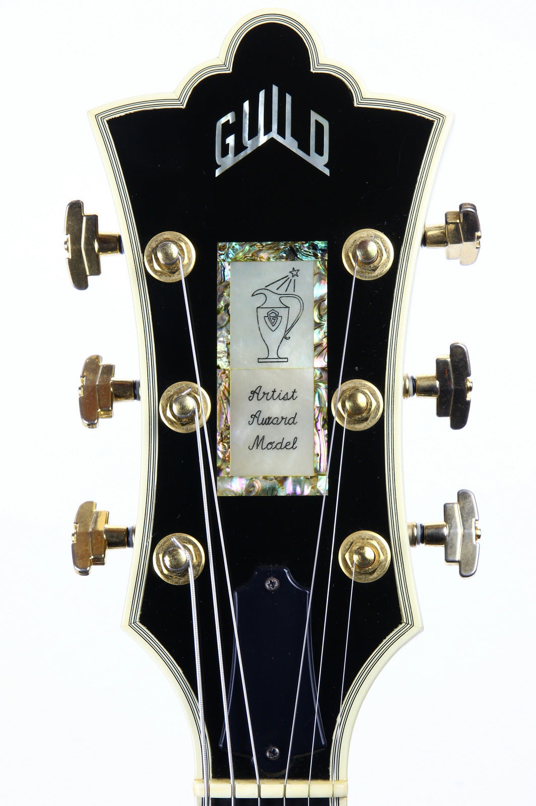 Guild headstock with brand logo Artist Award model