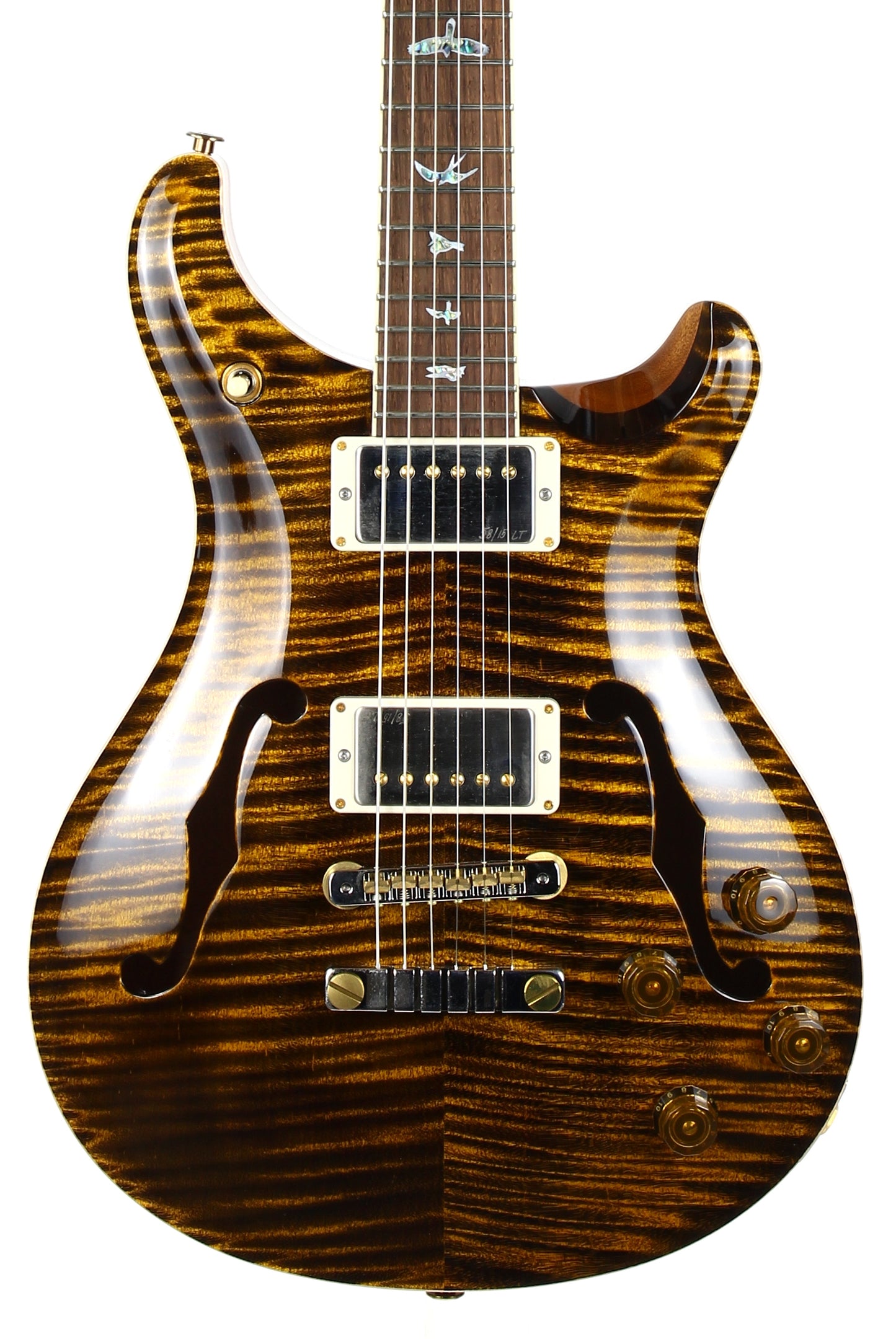 2024 PRS Wood Library McCarty 594 Hollowbody II Brazilian Rosewood Yellow Tiger 10 Top
