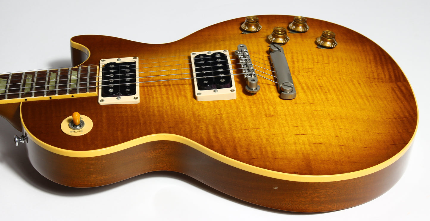 1994 Gibson Les Paul Classic Plus Flametop Honeyburst Electric Guitar - YAMANO, standard, Killer Top!