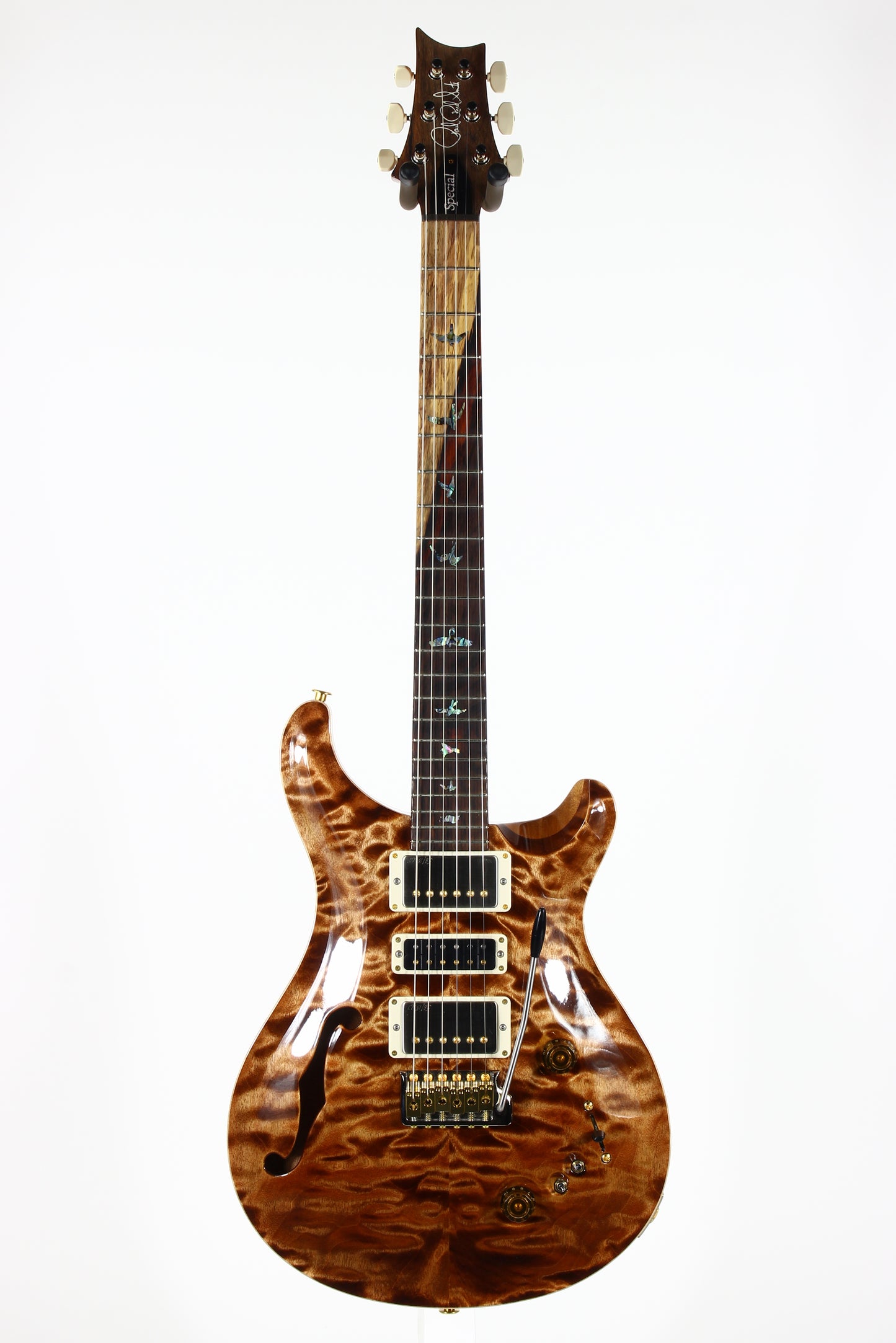 2024 PRS Wood Library Special 22 Semi-Hollow QUILT Copperhead 10-Top | Cocobolo Unique Woods!
