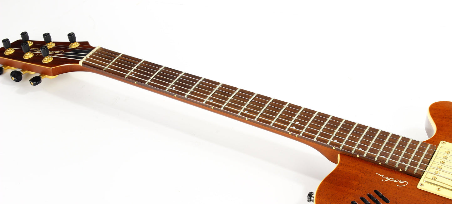 2004 Godin Montreal Two 2 Voice Acoustic Electric Semi-Hollow Guitar -- Solid Mahogany, Hybrid