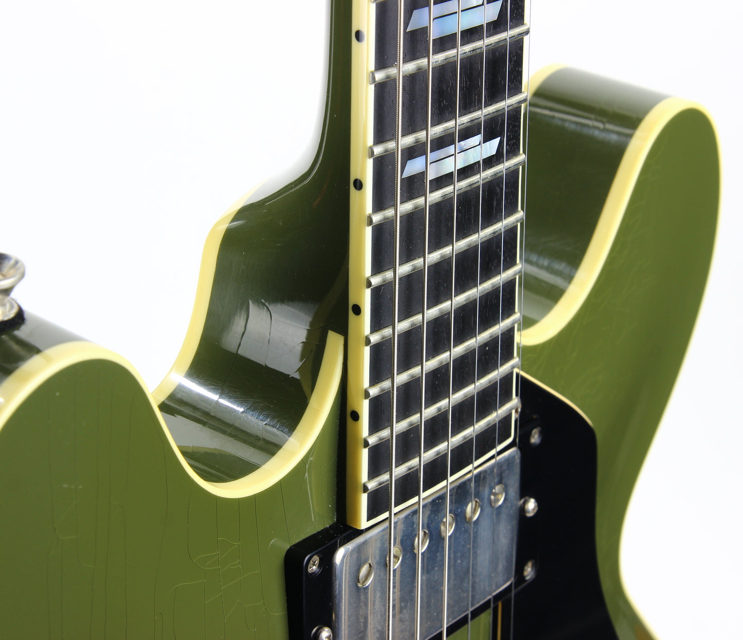 2021 Colling I-35 LC AGED Olive Drab Green - Custom Inlays, ThroBak SLE101 Plus MXV Humbuckers