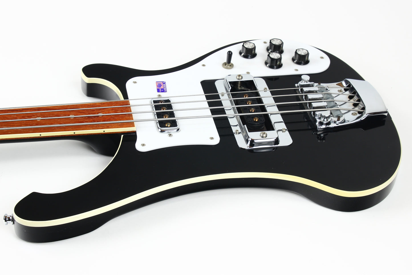 2001 Rickenbacker 4003 FL Fretless Jetglo Black | Rare Model