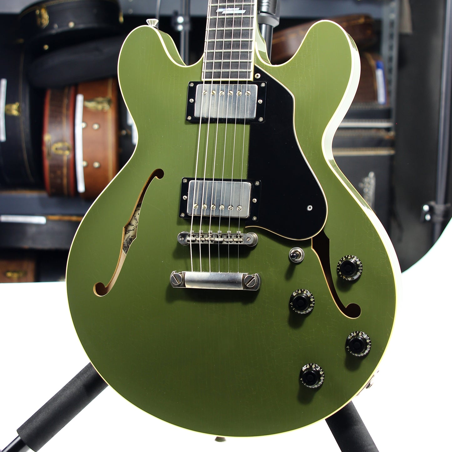 2021 Colling I-35 LC AGED Olive Drab Green - Custom Inlays, ThroBak SLE101 Plus MXV Humbuckers