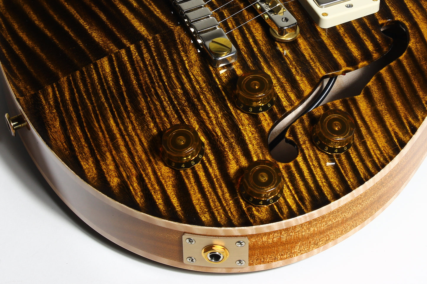 2024 PRS Wood Library McCarty 594 Hollowbody II Brazilian Rosewood Yellow Tiger 10 Top
