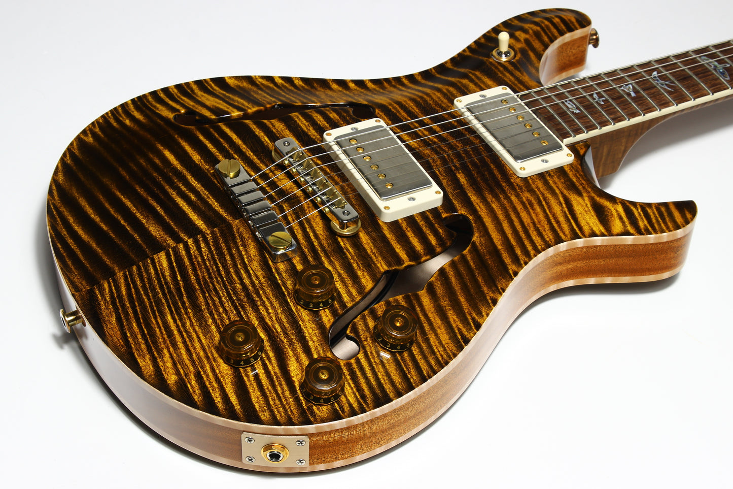 2024 PRS Wood Library McCarty 594 Hollowbody II Brazilian Rosewood Yellow Tiger 10 Top