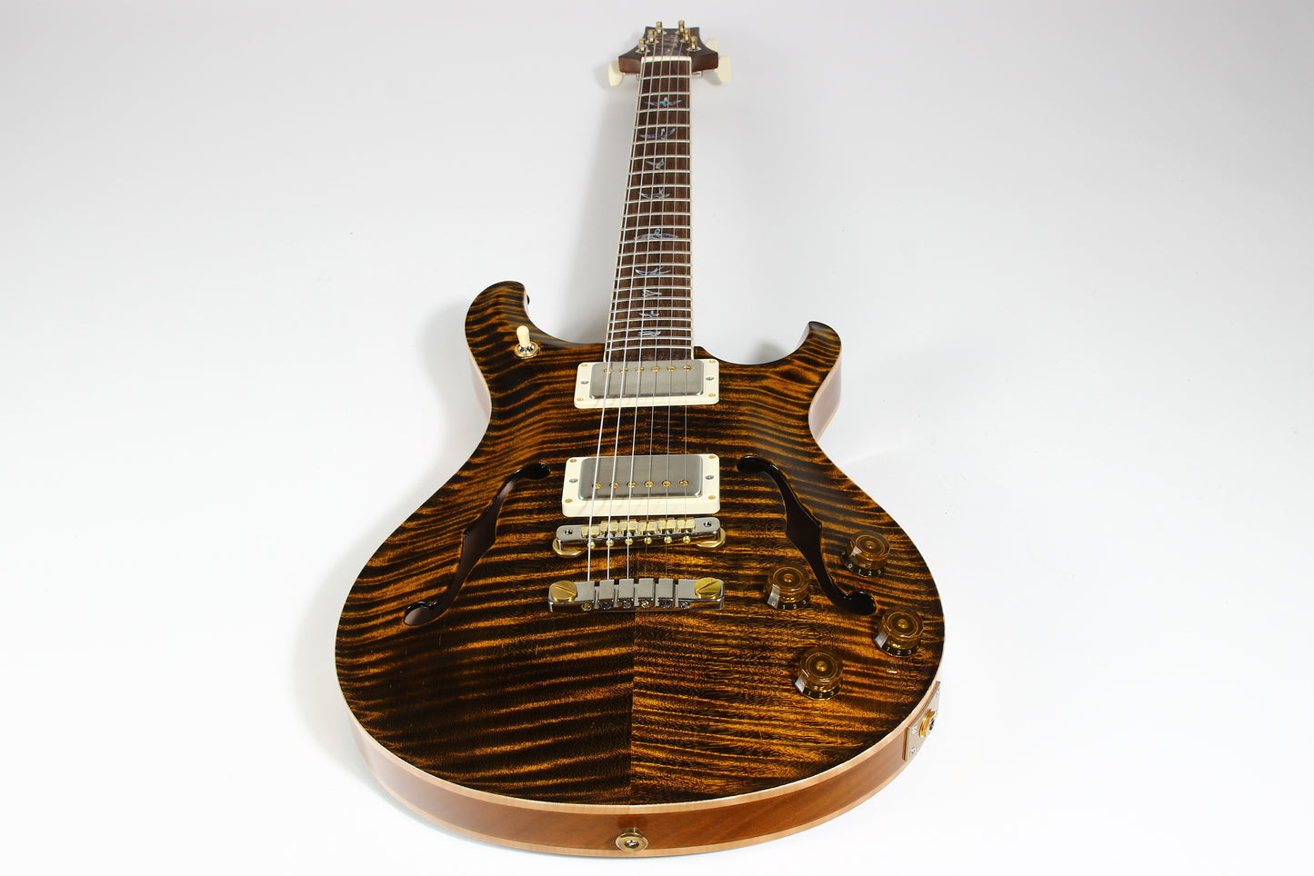 2024 PRS Wood Library McCarty 594 Hollowbody II Brazilian Rosewood Yellow Tiger 10 Top