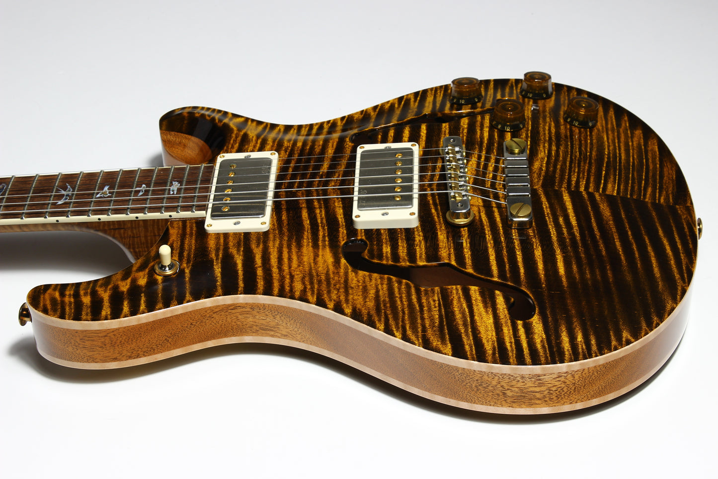 2024 PRS Wood Library McCarty 594 Hollowbody II Brazilian Rosewood Yellow Tiger 10 Top