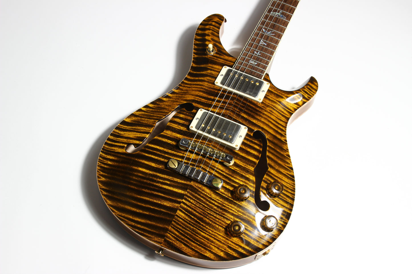 2024 PRS Wood Library McCarty 594 Hollowbody II Brazilian Rosewood Yellow Tiger 10 Top