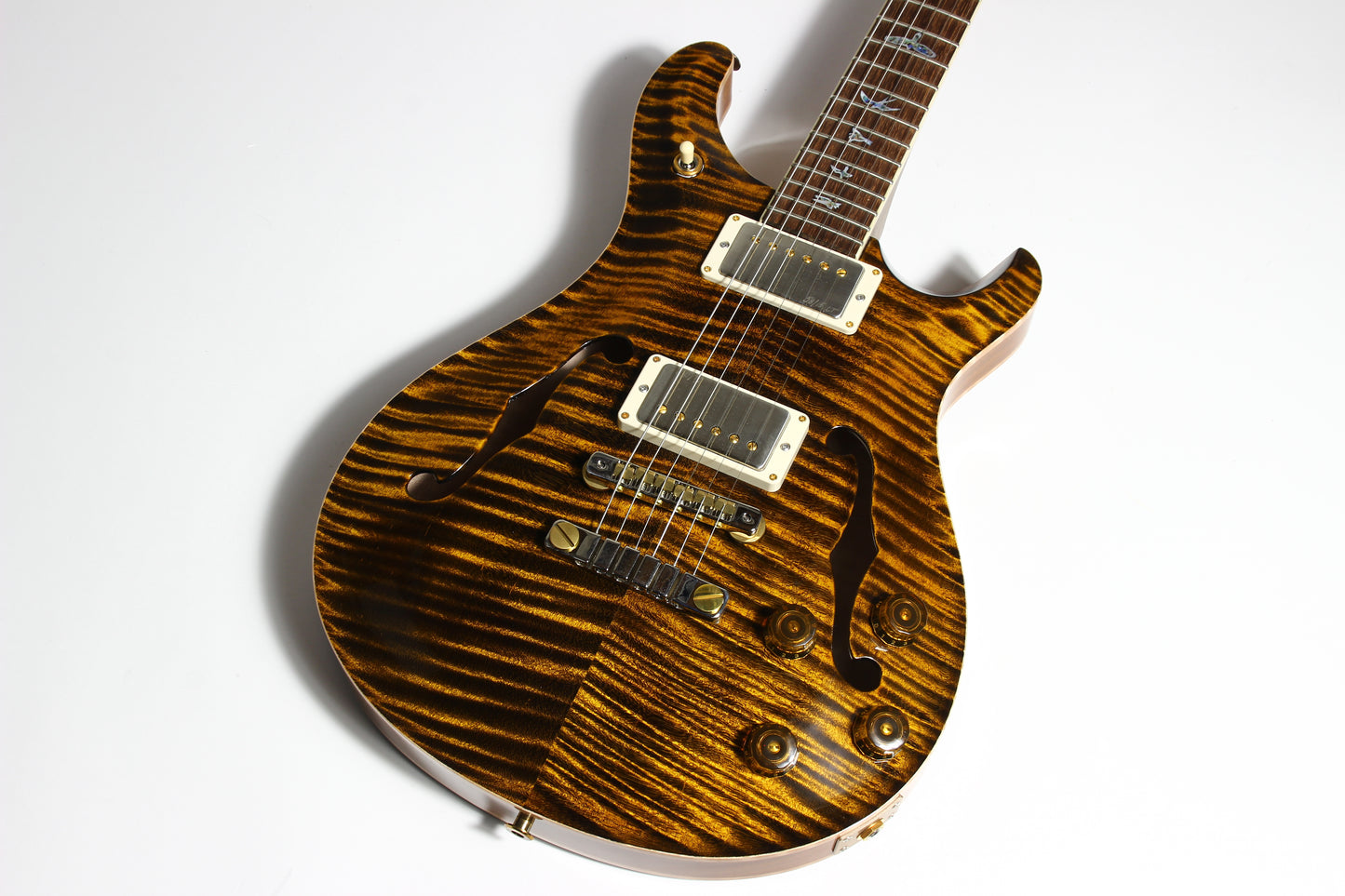 2024 PRS Wood Library McCarty 594 Hollowbody II Brazilian Rosewood Yellow Tiger 10 Top