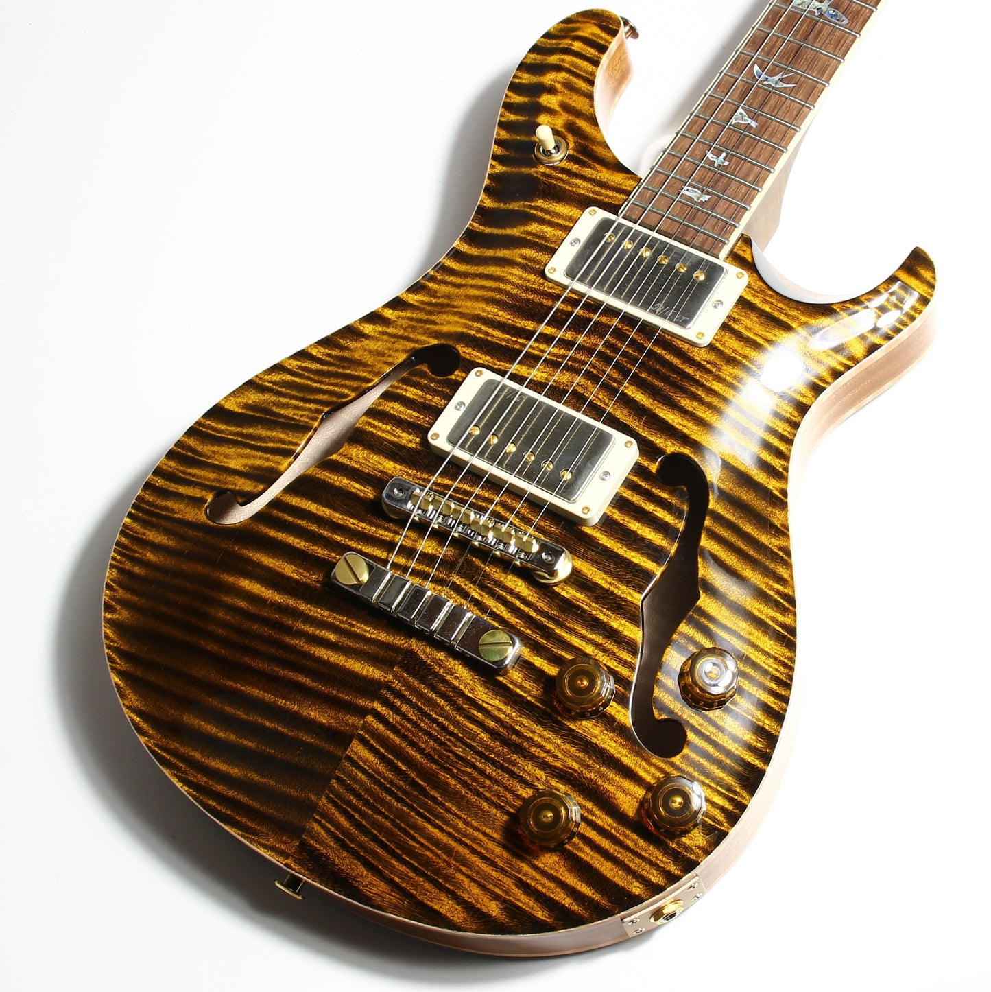 2024 PRS Wood Library McCarty 594 Hollowbody II Brazilian Rosewood Yellow Tiger 10 Top