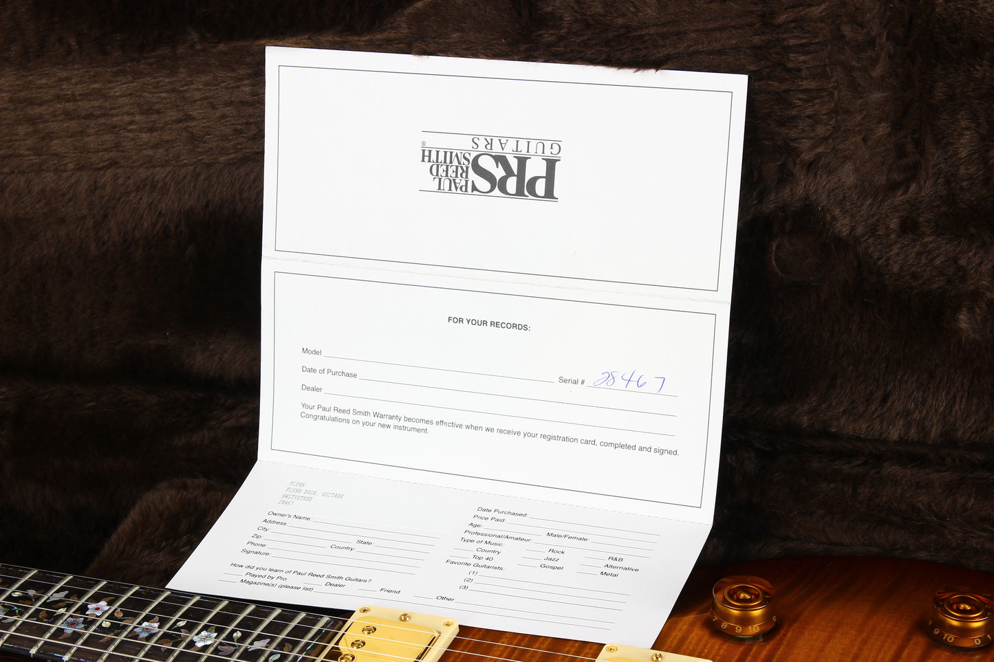 1996 PRS Rosewood Limited Edition Tree of Life Electric Guitar | Brazilian Rosewood, Paul Reed Smith, Rare Tremolo Model! ltd