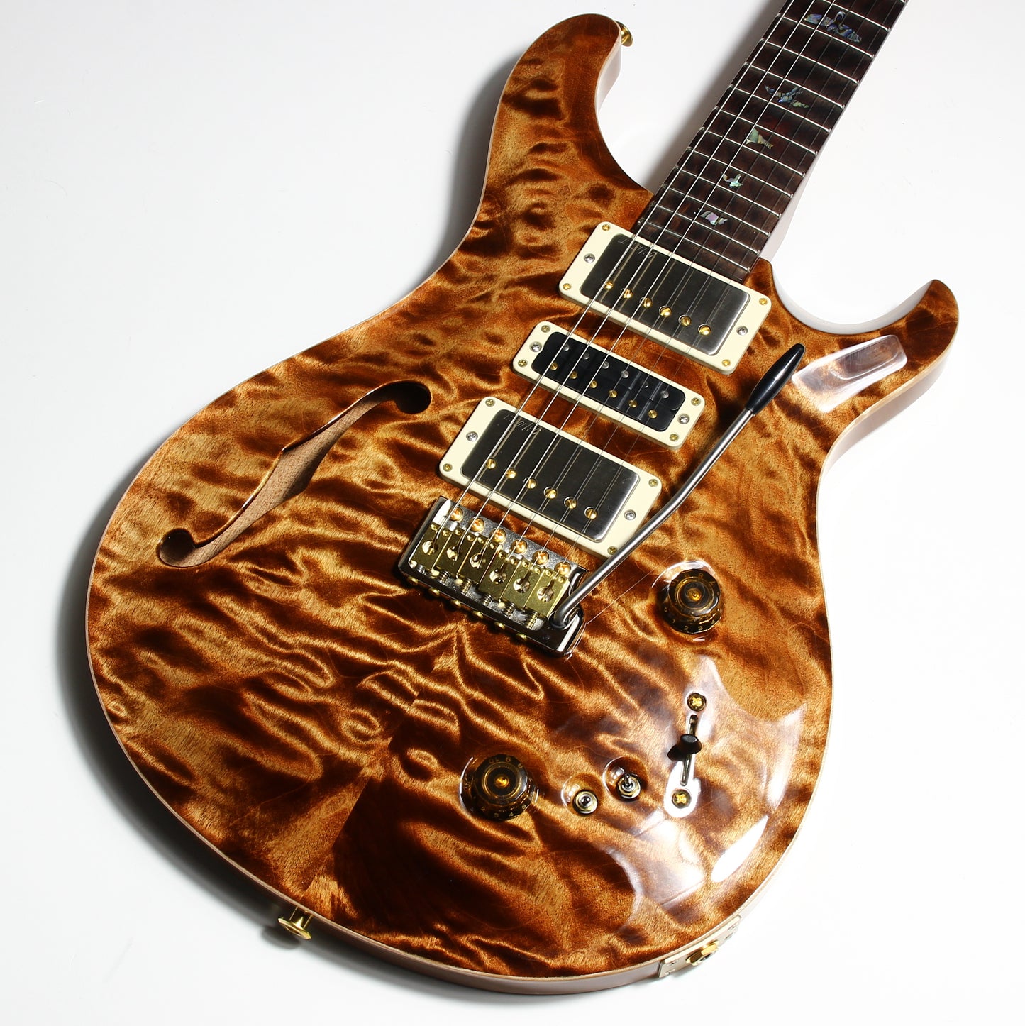 2024 PRS Wood Library Special 22 Semi-Hollow QUILT Copperhead 10-Top | Cocobolo Unique Woods!
