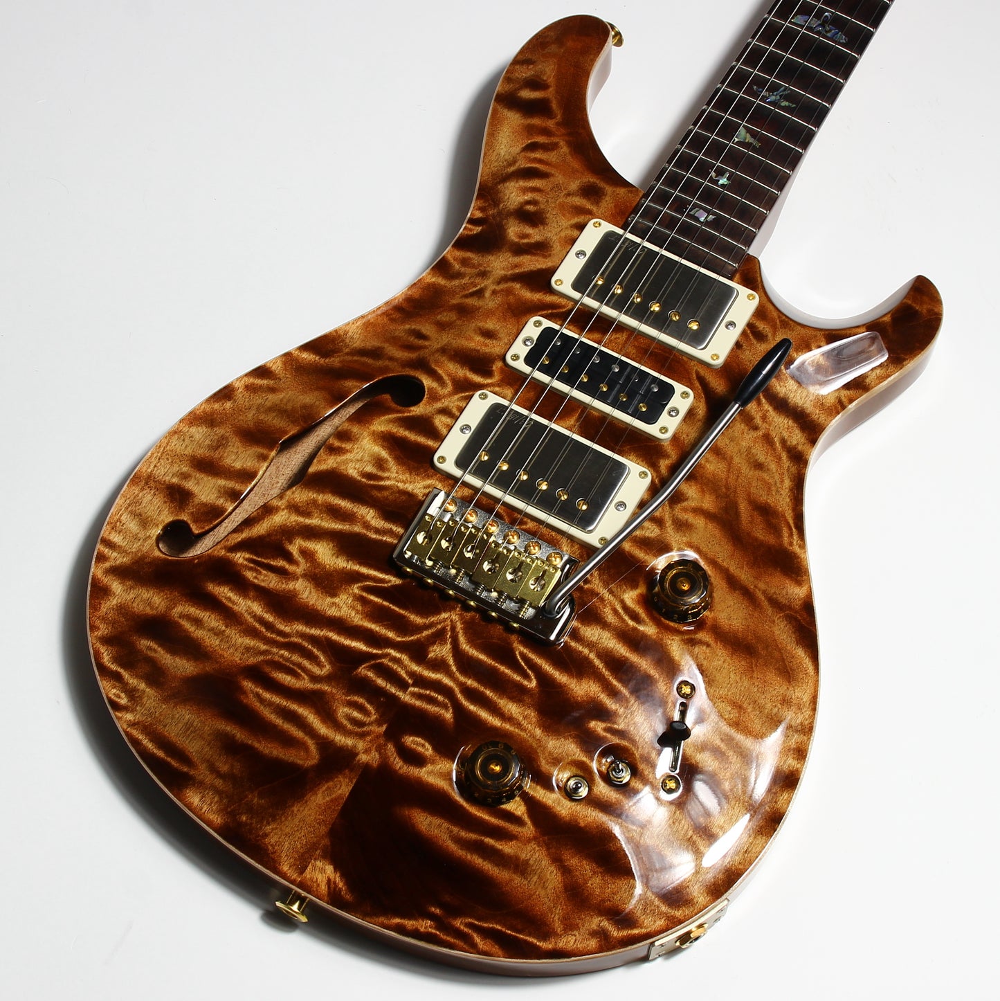 2024 PRS Wood Library Special 22 Semi-Hollow QUILT Copperhead 10-Top | Cocobolo Unique Woods!