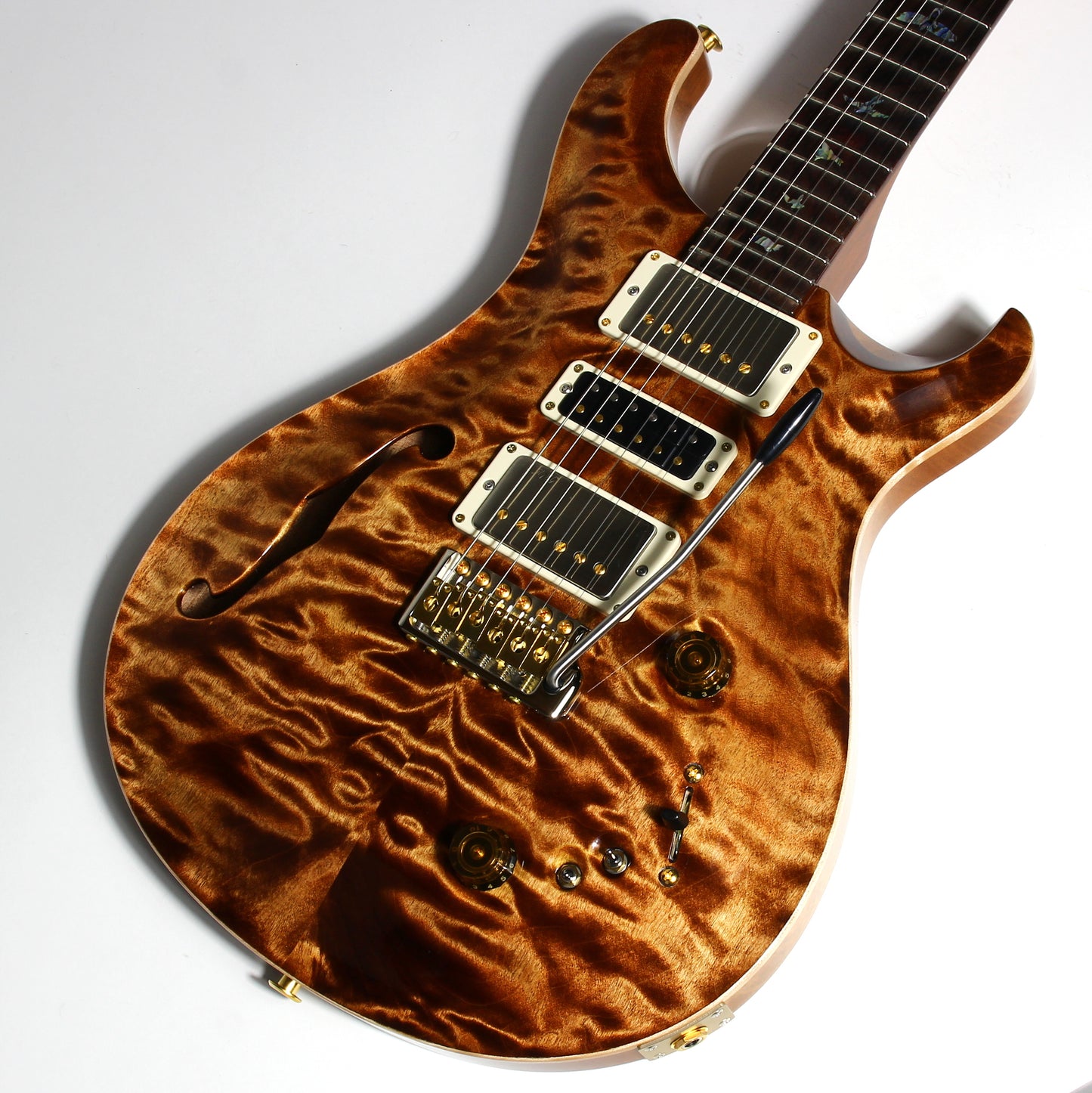 2024 PRS Wood Library Special 22 Semi-Hollow QUILT Copperhead 10-Top | Cocobolo Unique Woods!