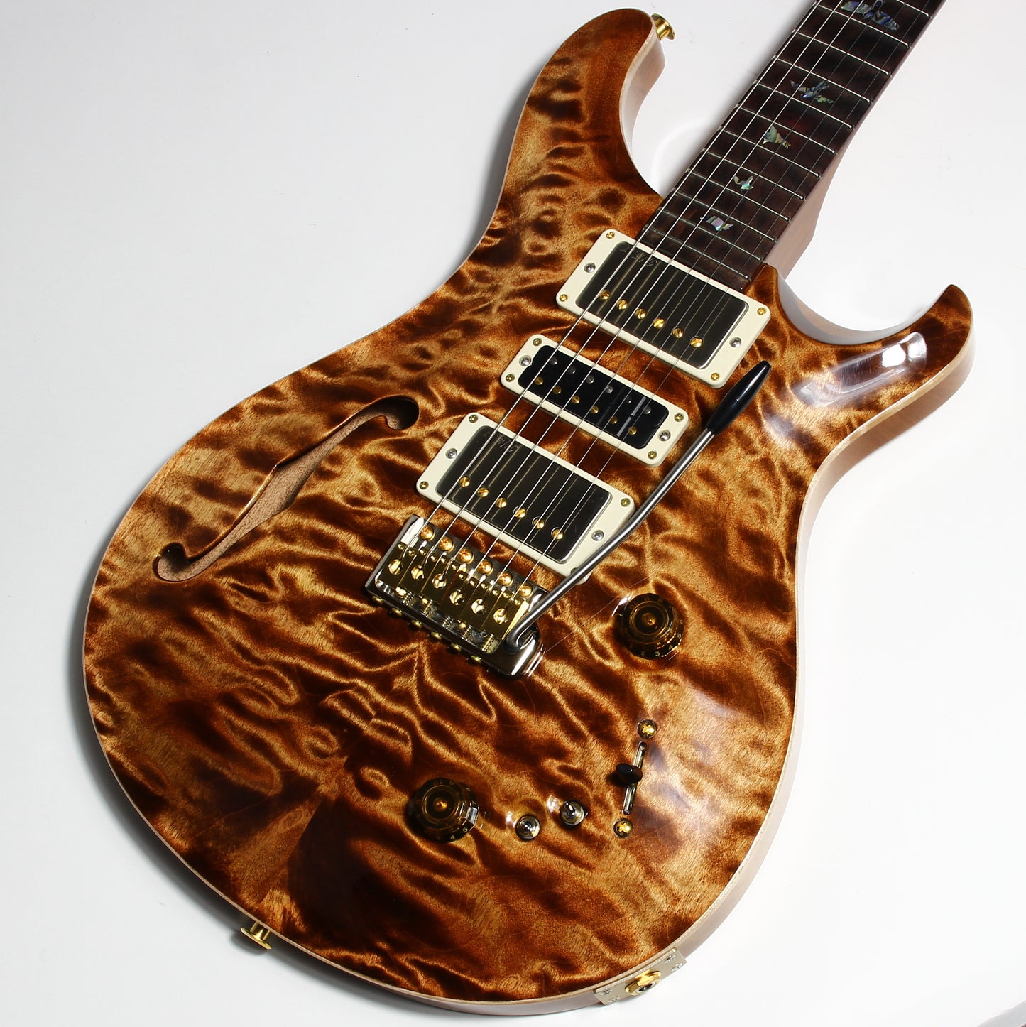 2024 PRS Wood Library Special 22 Semi-Hollow QUILT Copperhead 10-Top | Cocobolo Unique Woods!