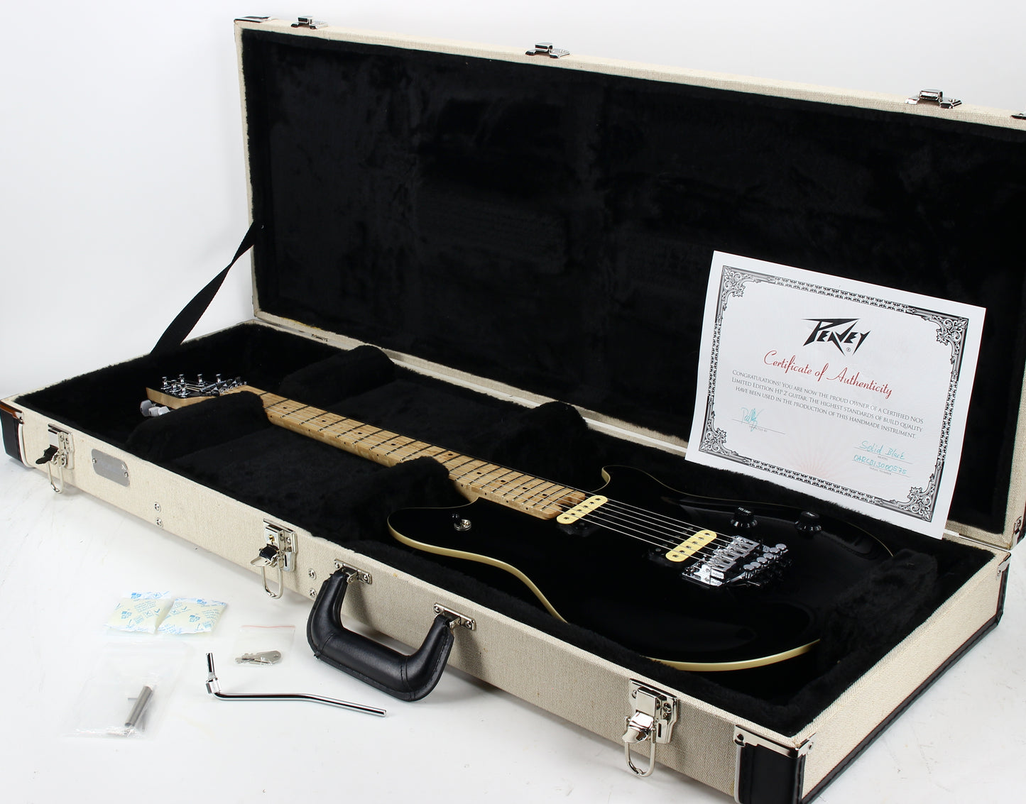 2020 Peavey HP-2 Solid Black EVH Eddie Van Halen Wolfgang Electric Guitar | Floyd Rose Tremolo, Maple Neck