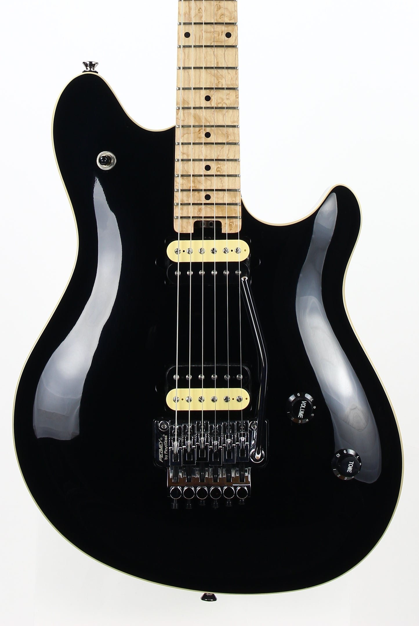 2020 Peavey HP-2 Solid Black EVH Eddie Van Halen Wolfgang Electric Guitar | Floyd Rose Tremolo, Maple Neck
