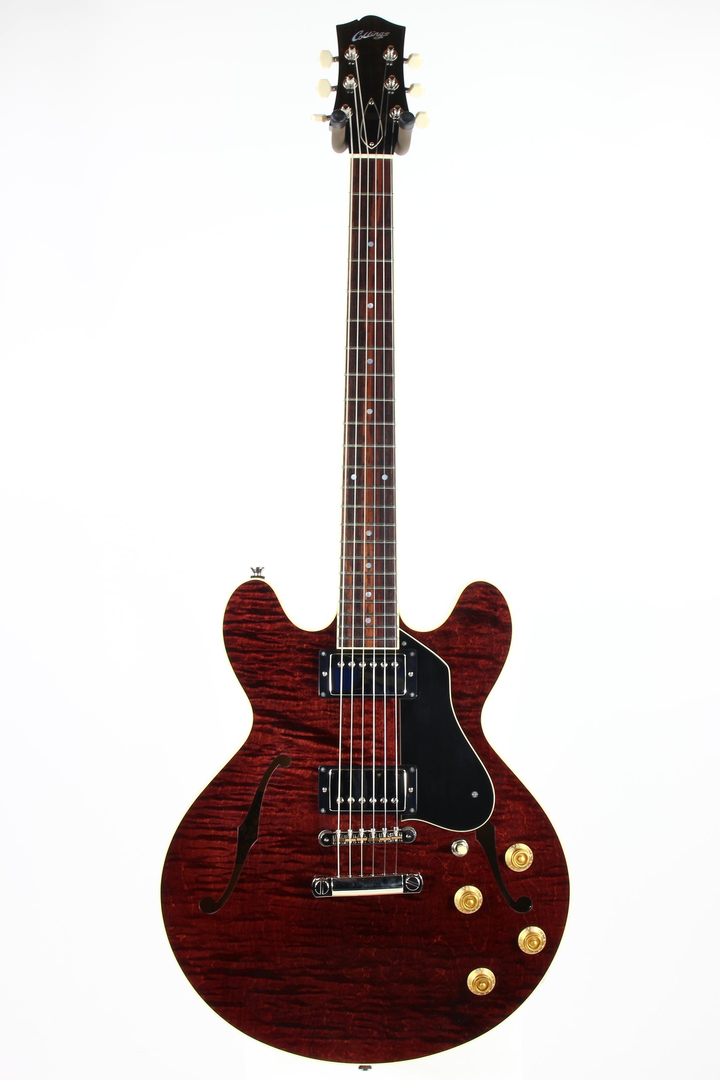 2023 Collings i35 LC Premium OXBLOOD Electric Guitar | Throbak Humbuckers, Semi-Hollow Body, Finish