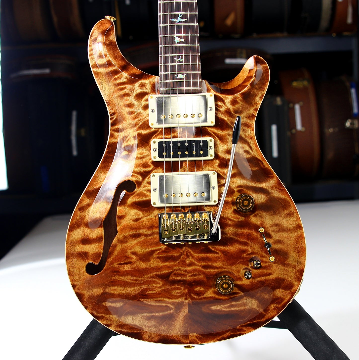 2024 PRS Wood Library Special 22 Semi-Hollow QUILT Copperhead 10-Top | Cocobolo Unique Woods!