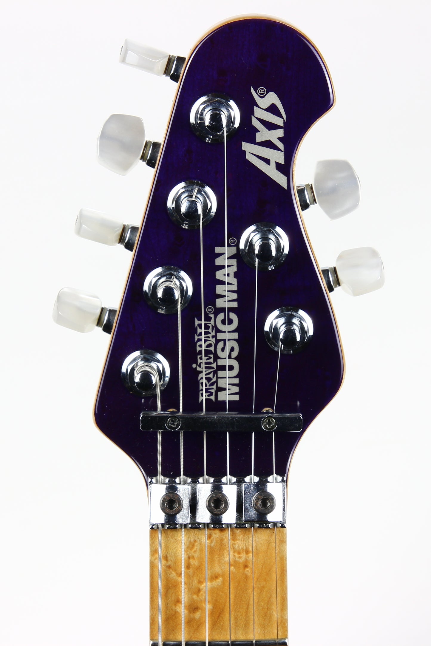 2000 Ernie Ball Music Man USA Axis Trans Purple Electric Guitar | Matching Headstock, Floyd Rose Tremolo, EVH Eddie Van Halen