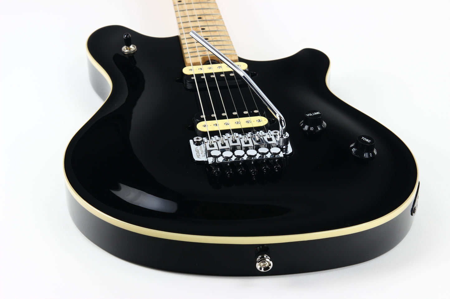 2020 Peavey HP-2 Solid Black EVH Eddie Van Halen Wolfgang Electric Guitar | Floyd Rose Tremolo, Maple Neck