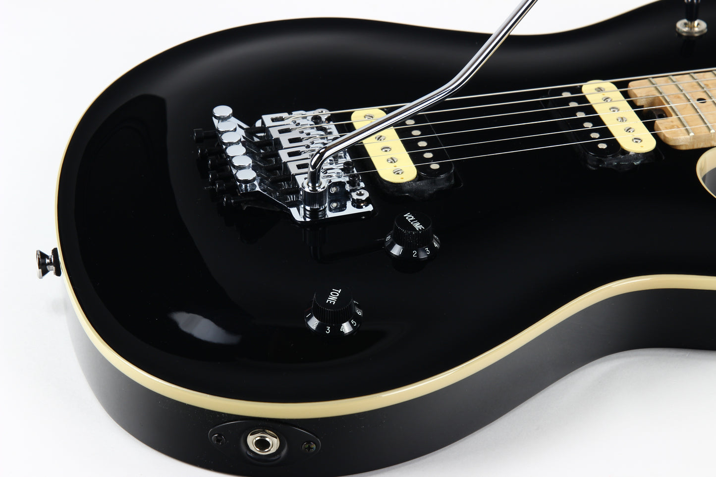 2020 Peavey HP-2 Solid Black EVH Eddie Van Halen Wolfgang Electric Guitar | Floyd Rose Tremolo, Maple Neck