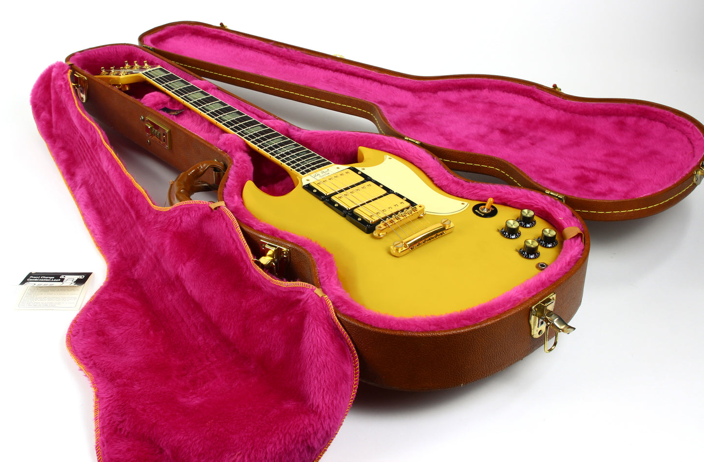 1991 Gibson 30th Anniversary SG Custom 3 Pickup Limited Edition TV Yellow