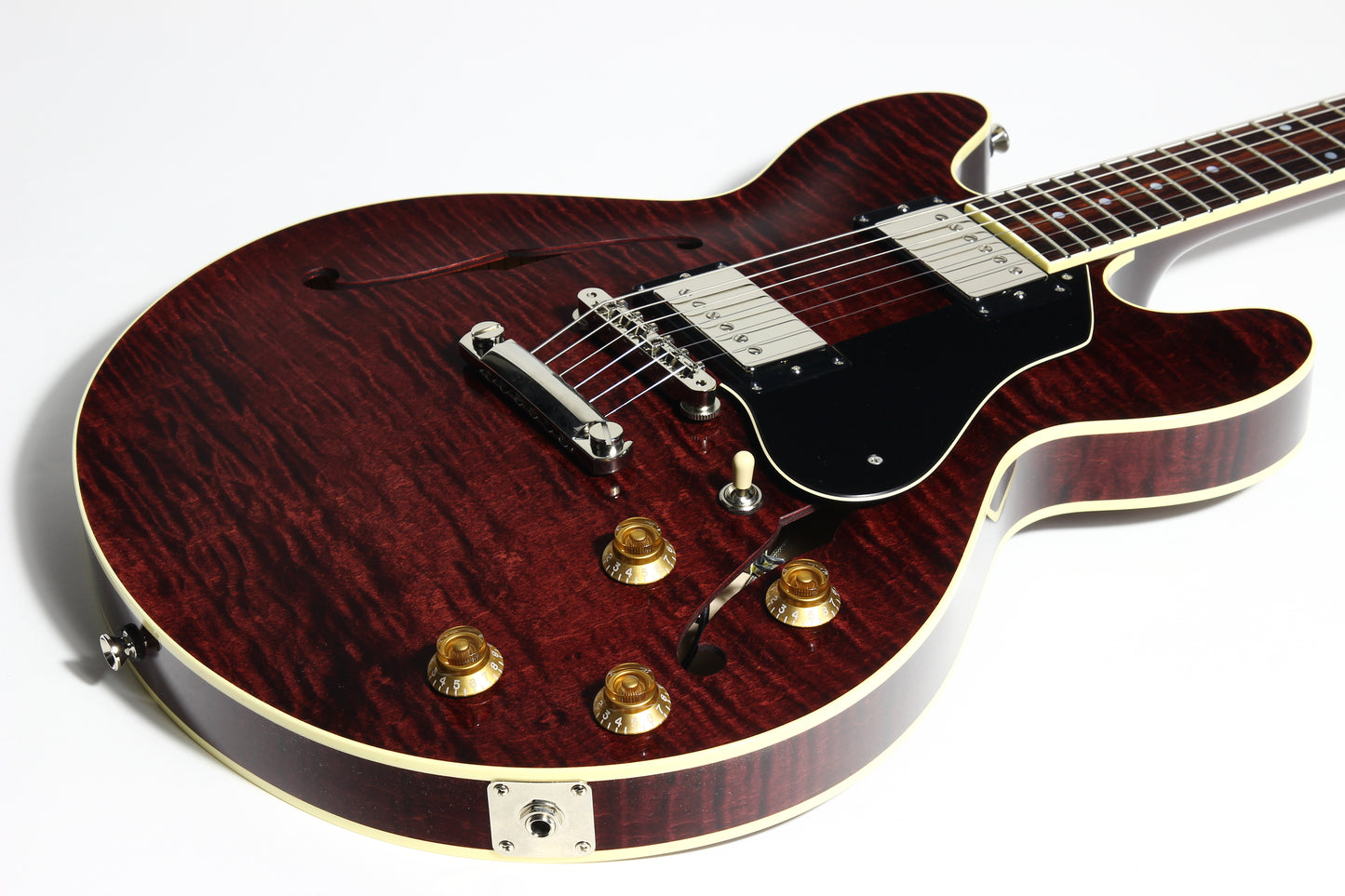 2023 Collings i35 LC Premium OXBLOOD Electric Guitar | Throbak Humbuckers, Semi-Hollow Body, Finish