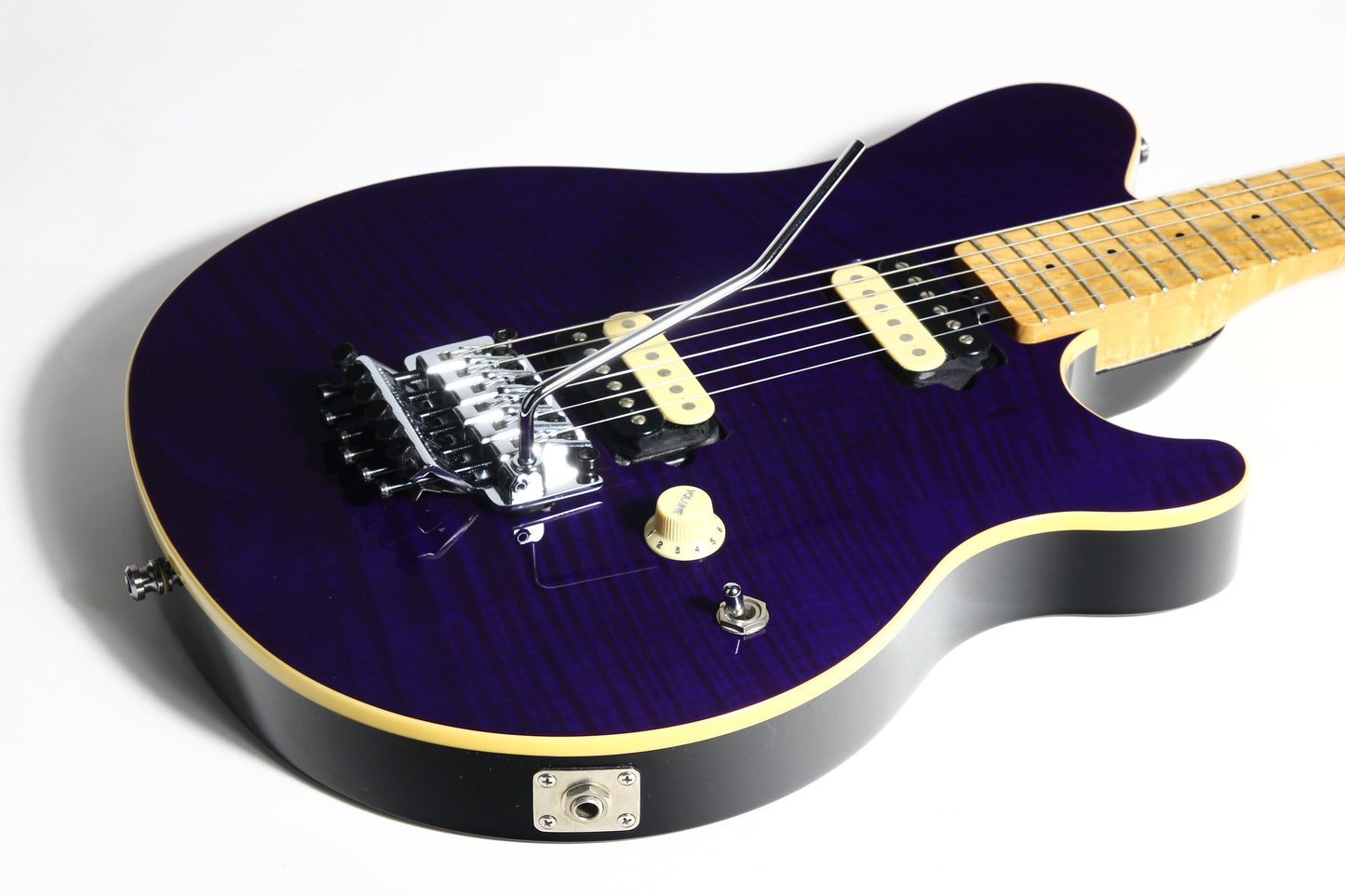 2000 Ernie Ball Music Man USA Axis Trans Purple Electric Guitar | Matching Headstock, Floyd Rose Tremolo, EVH Eddie Van Halen