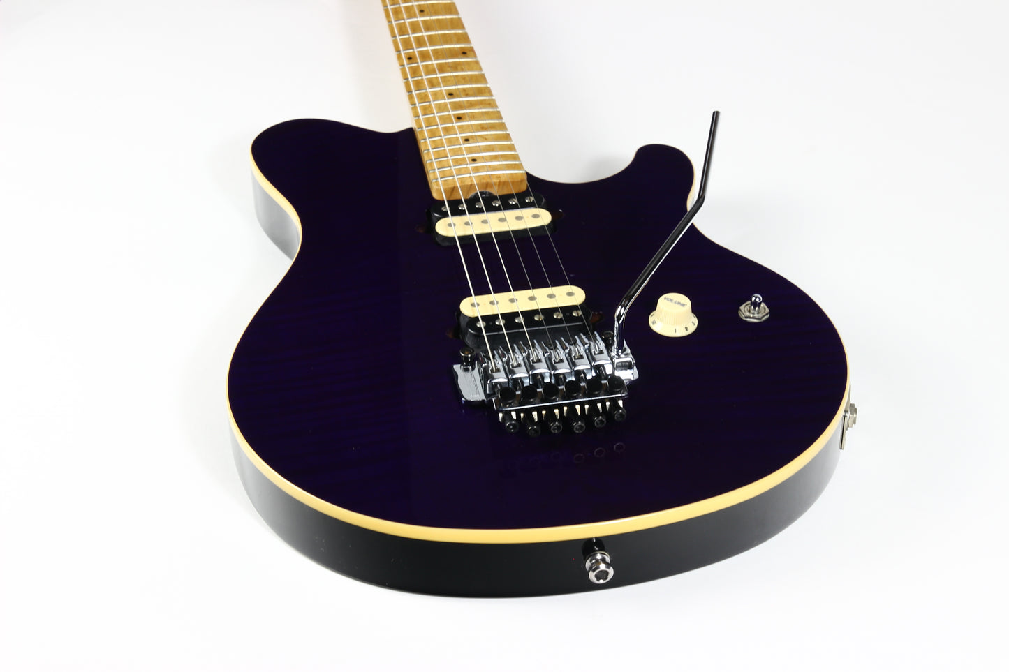2000 Ernie Ball Music Man USA Axis Trans Purple Electric Guitar | Matching Headstock, Floyd Rose Tremolo, EVH Eddie Van Halen