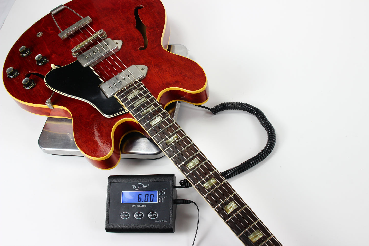 1965 Gibson ES-330 TDC Cherry Red WIDE NUT, NICKEL PARTS w Original Hard Case, Vintage 330